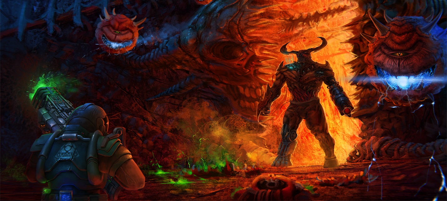 В оригинальной Doom запустили «Змейку»