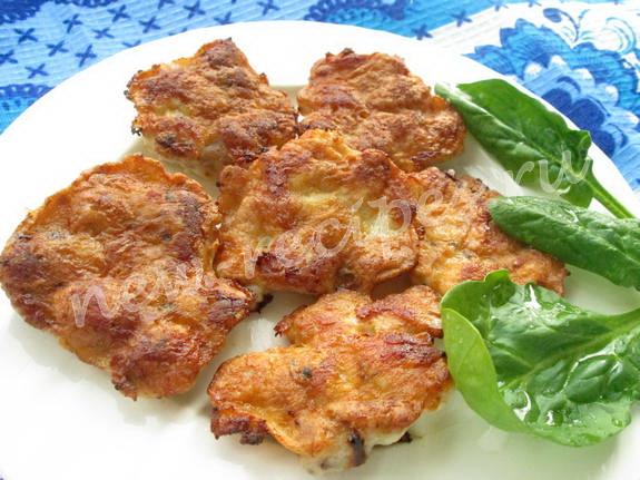 мясные оладьи