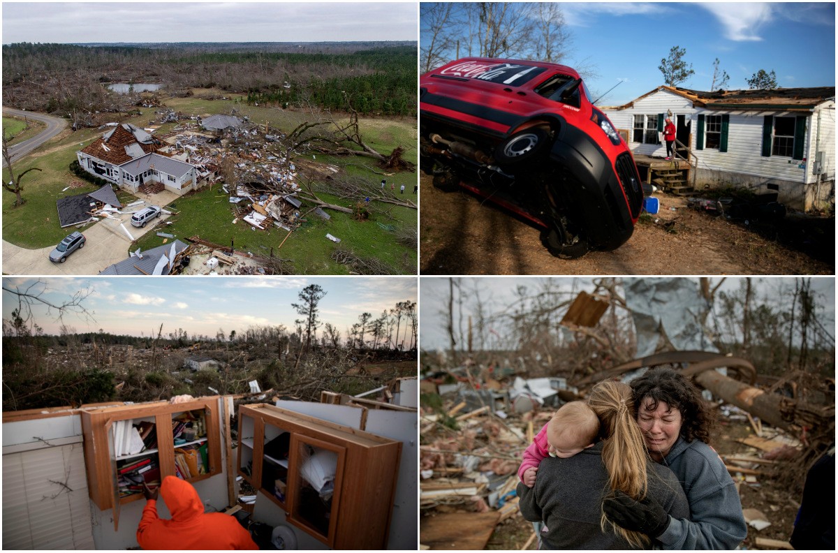 Последствия смертоносного торнадо в штате Алабама