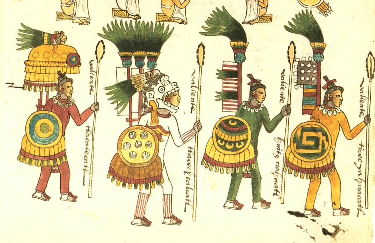 Ацтекские воины. Кодекс Мендоза
