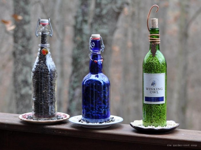 12 красивых и полезных вещей из стеклянных бутылок, которыми можно украсить свой дом и дачу вдохновляемся,для дома и дачи