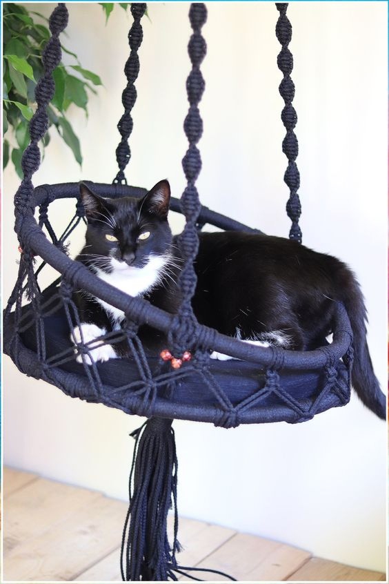 Плетеные гамаки для кошек для дома и дачи,рукоделие