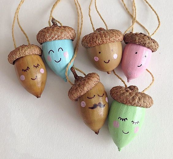 Идеи для осенних поделок с желудями. handmake,поделки своими руками,разное