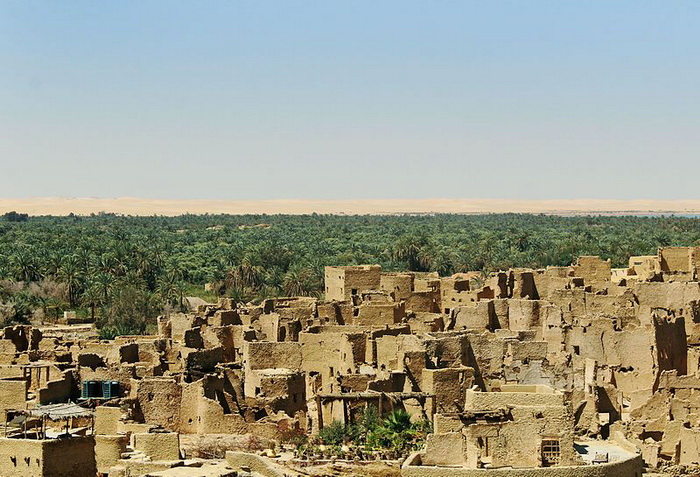 Средневековая крепость Шали в оазисе Сива на территории Египта