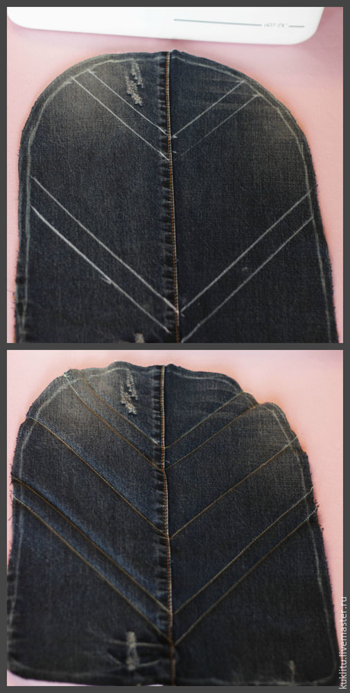 Удобный рюкзак для пикника из джинсовой ткани детали, деталь, джинсов, кармана, рюкзака, лицом, чтобы, можно, сторон, пришьем, будет, части, этого, ботана, подкладки, часть, поролона, образом, подкладку, молнию