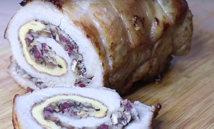 поркетта (porchetta). фаршированный мясной рулет. карбонат запеченный. рулет из карбоната. рулет из карбоната.