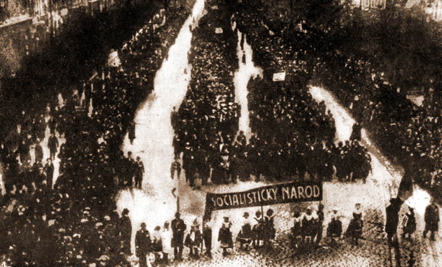 ​Социалистическая антивоенная демонстрация в Праге 1 мая 1918 года - Не Легионом единым | Warspot.ru