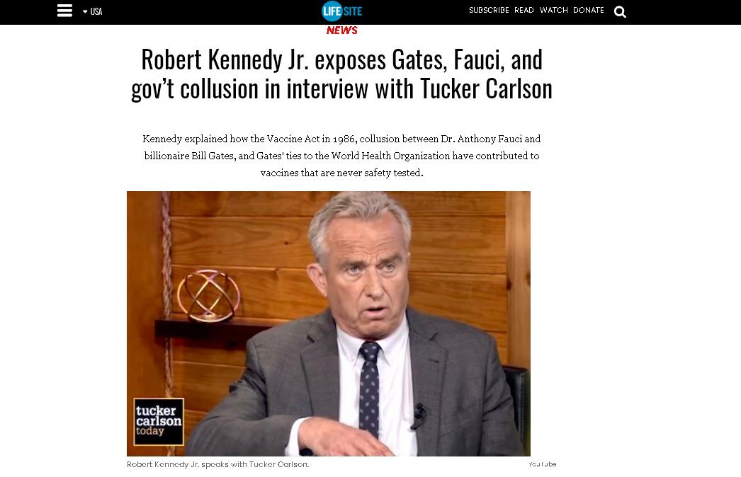 Кеннеди объявил войну Гейтсу: Интервью, которое может стоить жизни Кеннеди объявил войну Гейтсу: Интервью, которое может стоить жизни геополитика,расследование