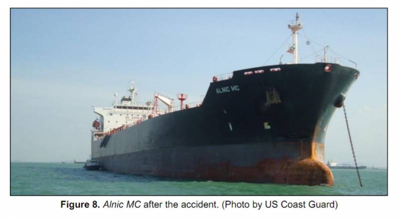 Столкновение эсминца USS John McCaine и танкера Alnic MC вмф