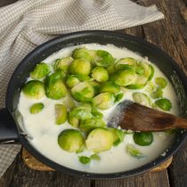 Брюссельская капуста в сливочном соусе под сырной корочкой кулинария,кухонька,рецепты