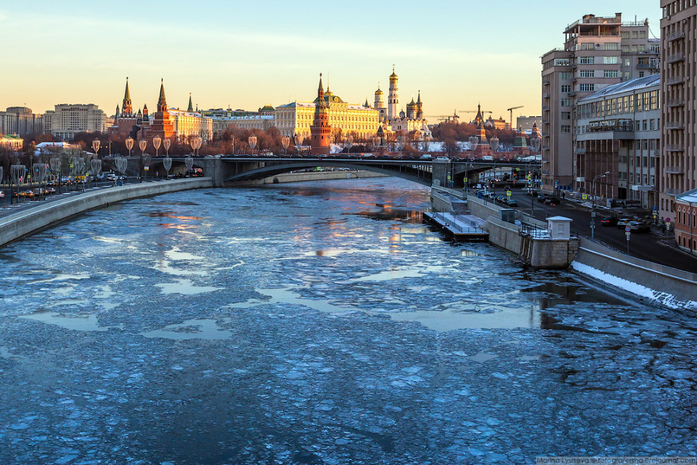 Прогулка по ледяной Москве