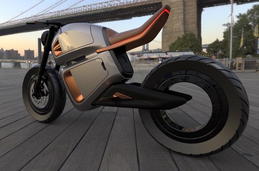 Представлен электрический мотоцикл с гибридной батареей