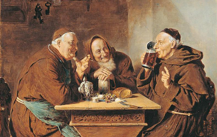 Монахи пьют пиво. Arturo Petrocelli. | Фото: tektonministries.org.