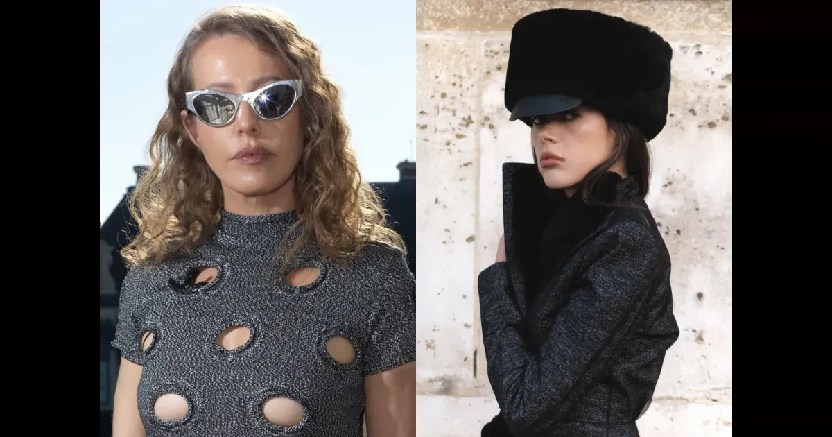 "Советский" стиль и "голые" платья: как Ксения Собчак, Елена Перминова, Ольга Карпуть и жена главы Газпромбанка провели время на Неделе моды