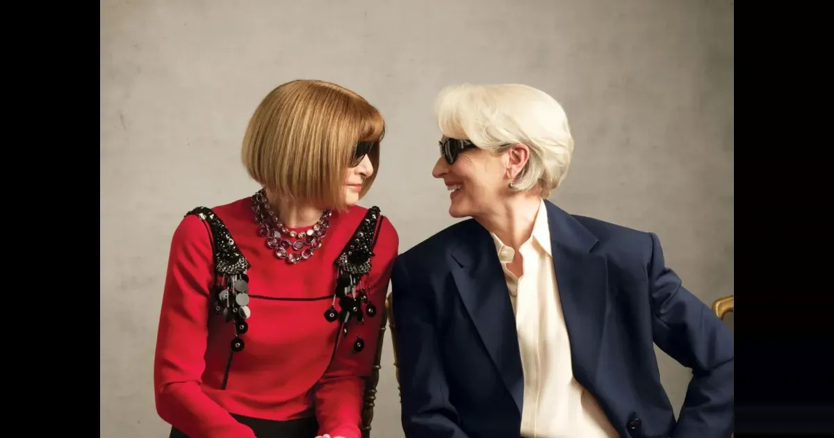 Анна Винтур и сыгравшая её в "Дьявол носит Prada" Мэрил Стрип снялись для обложки Vogue