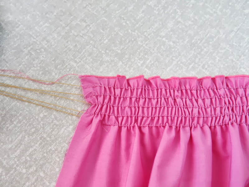 Как вшить резинку в пояс платья по талии вручную фото