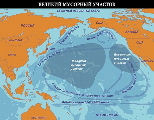 Мусорный остров в Тихом океане более, пластика, остров, мусора, океана, Pacific, пластик, только, морских, масса, мусорный, попадает, водоворот, острова, площадь, окружающей, жизнь, можно, течений, когда