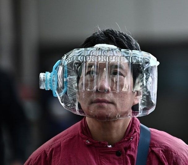 30 китайских креативщиков, которые точно защищены от коронавируса защита,коронавирус,юмор и курьезы