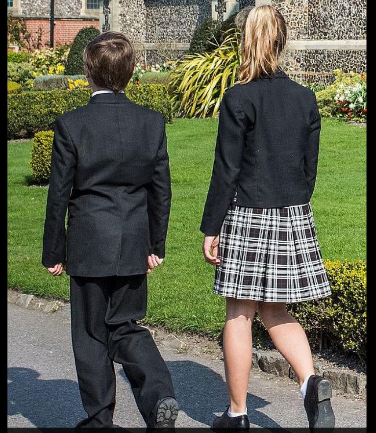 Gay schoolgirl outdoor teacher