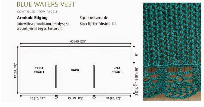 Жилет-прямоугольник крючком: мастер-класс Жилет-прямоугольник крючком: мастер-класс вязание