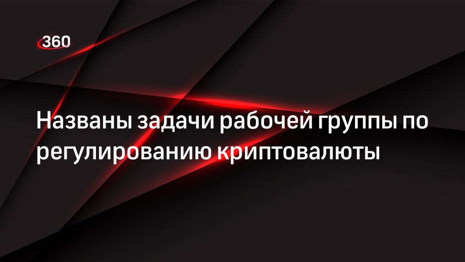 Названы задачи рабочей группы по регулированию криптовалюты