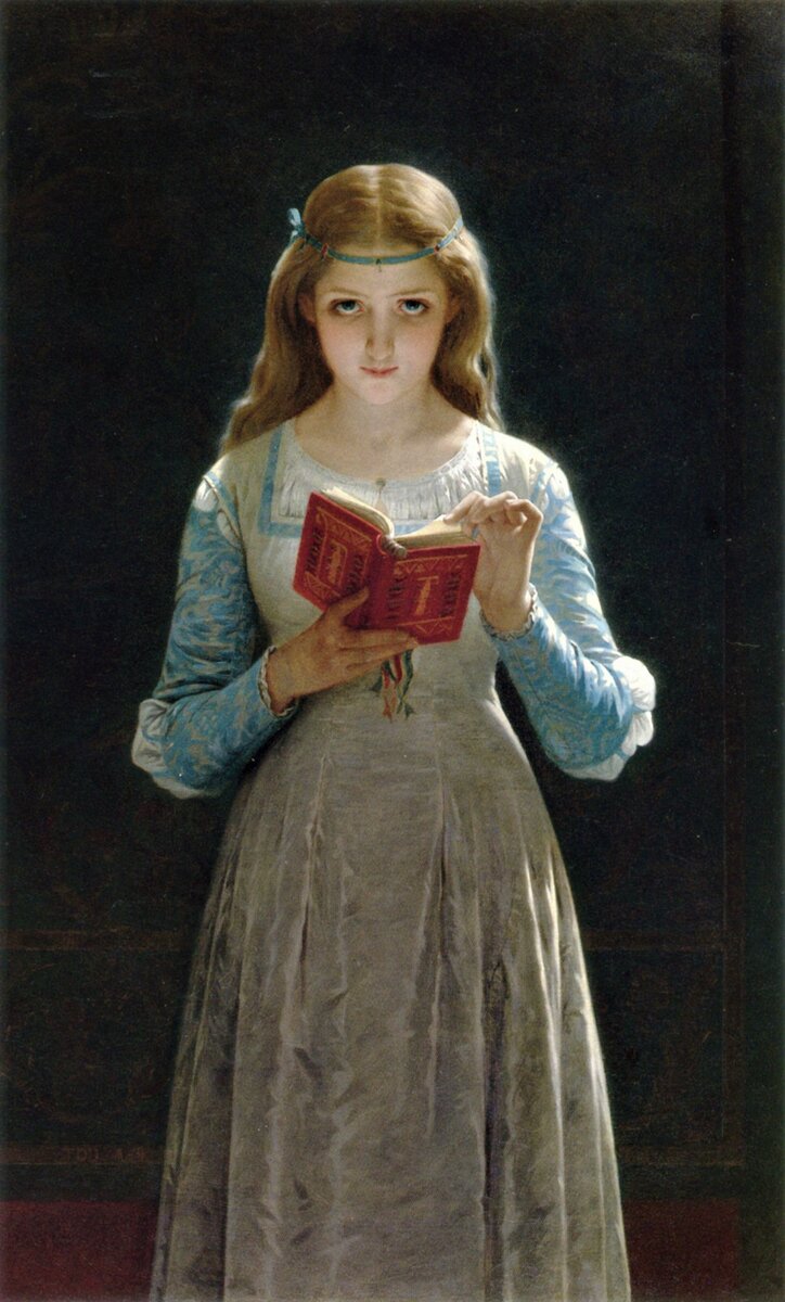 "Минутка для размышления, или Офелия", 1870, холст, масло