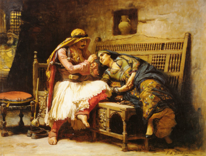 Королева разбойников (Queen Of The Brigands) - Фредерик Артур Бриджмен (Frederick Arthur Bridgman).