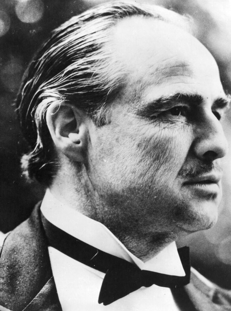 Marlon Brando was filming in October 1972 for Francis Ford Coppola's film "The Godfather". - Paramount film is already the box office champion of all time, smashing the record for "Gone with the Wind"
