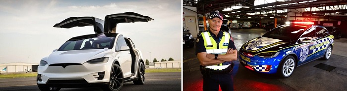 Электрическая Тесла для полицейских Австралии/ Фото: electrek.co