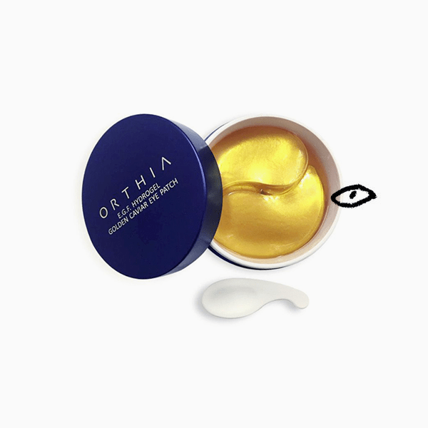 Патчи для глаз E.G.F Hydrogel Golden Caviar Eye Patch, Orthia 