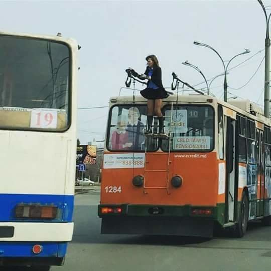 Просто водитель троллейбуса в Кишинёве европа, кишинёв, молдавия, молдова, прикол, юмор
