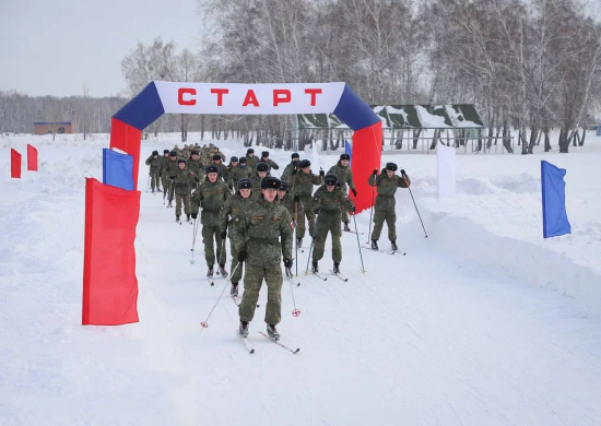 Военнослужащие Омского ракетного объединения приняли участие в патриотической акции «Марш-бросок»