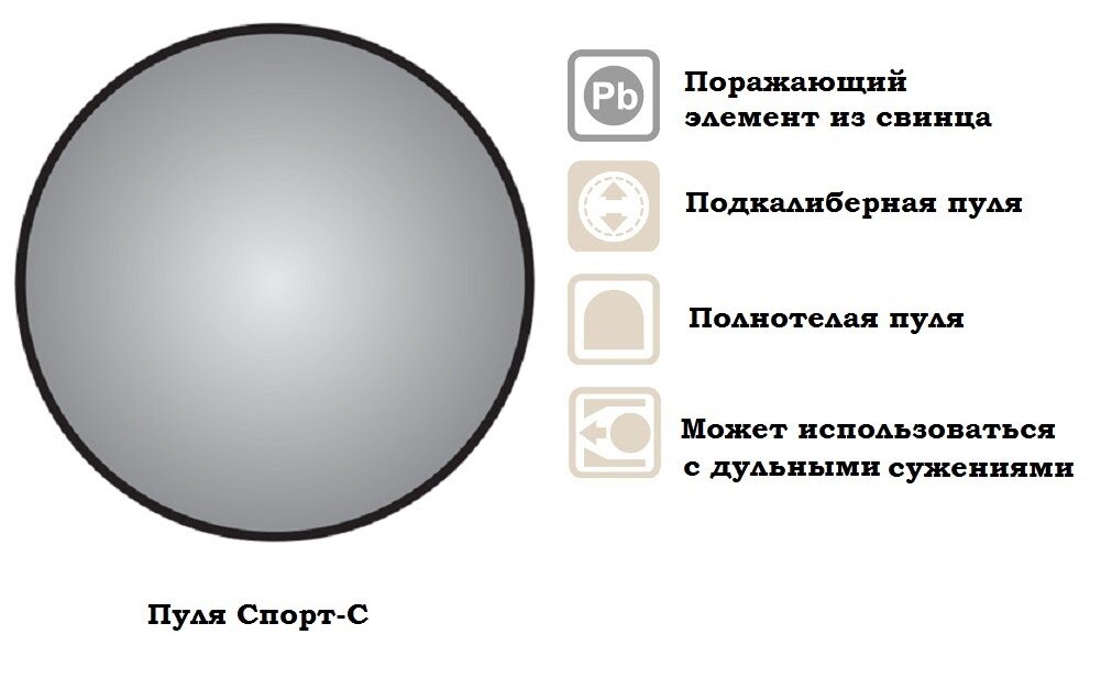 Виды пуль для гладкоствольного оружия