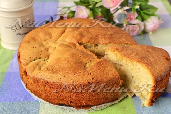 Яблочный пирог рецепт с фото пошагово в духовке