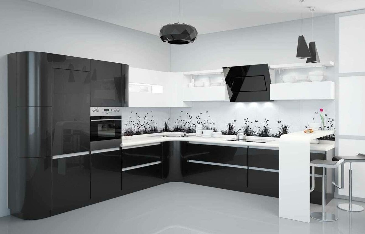 Кухня в черных тонах: основные идеи дизайна и интерьера черный, может, очень, такой, серого, интерьере, будет, дизайнеров, светлой, прием, черным, можно, применения, кухнеВ, кухню, интерьер, более, дизайн, интерьерах, ставка