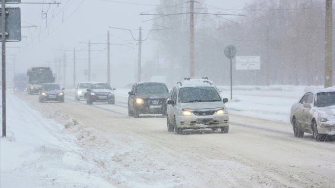 Снегопад в Барнауле / Фото: Екатерина Смолихина / amic.ru