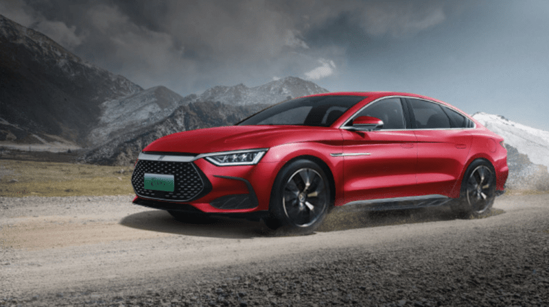 BYD Destroyer 07 седан шпионили в Китае. Он создан на базе BYD Han