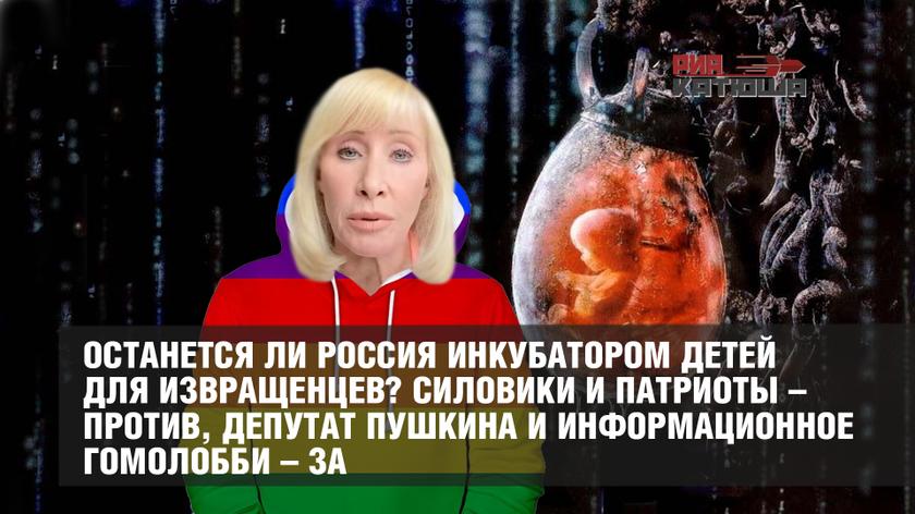 Останется ли Россия инкубатором детей для извращенцев? Силовики и патриоты – против, депутат Пушкина и информационное гомолобби – за