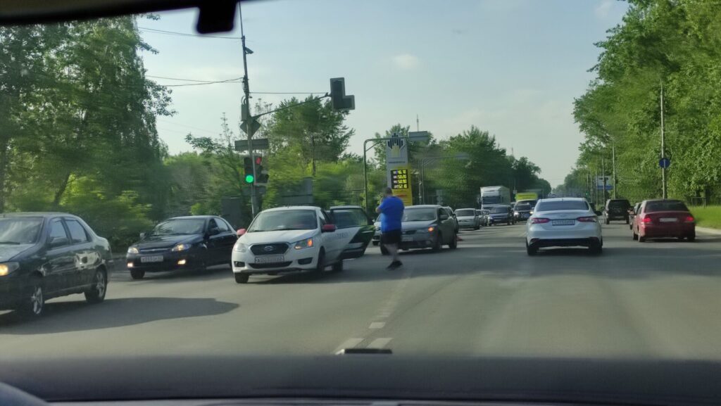 На Куйбышевском шоссе столкнулись Datsun и Kia