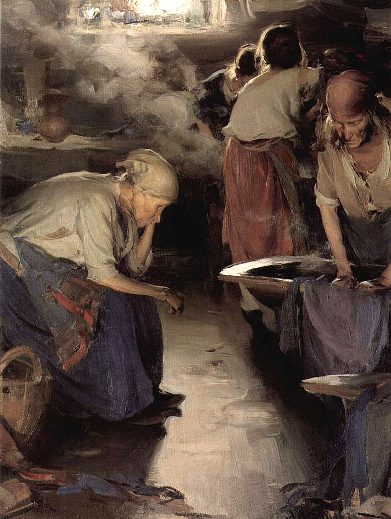 Абрам Архипов. «Прачки». 1890 г. Холст, масло.