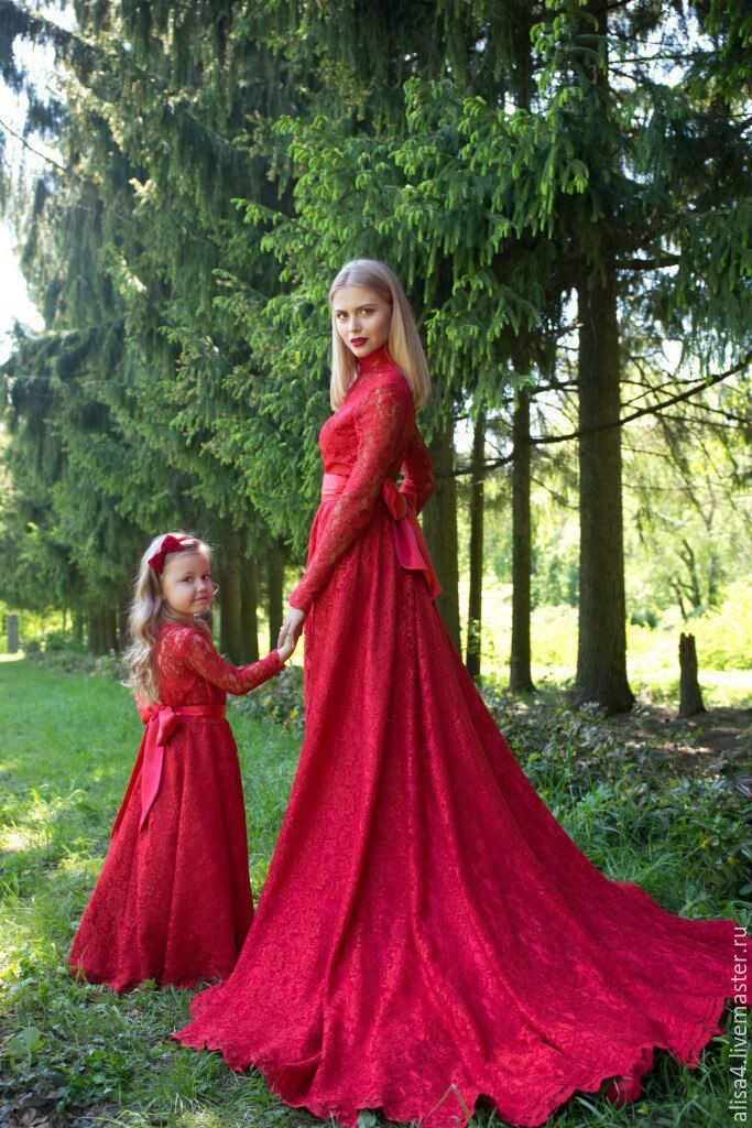 Сказочные наряды для мам и дочерей лучшее,мода,модные советы,Наряды