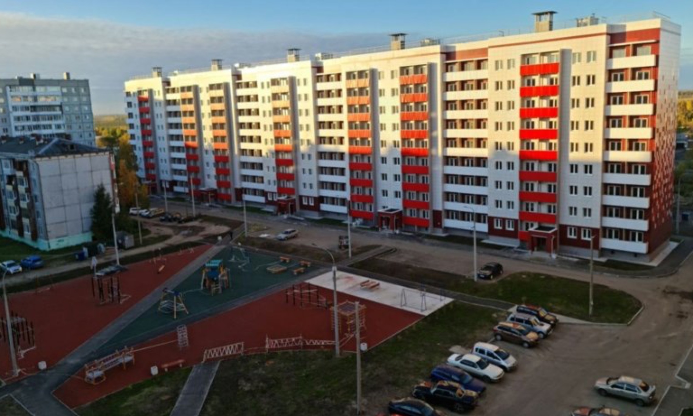 На улице Карпогорской в Архангельске ввели в эксплуатацию два жилых дома