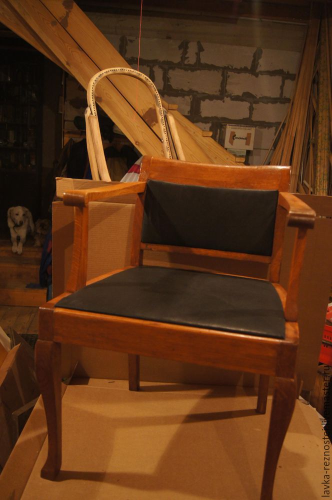 Реставрируем старое кабинетное кресло
