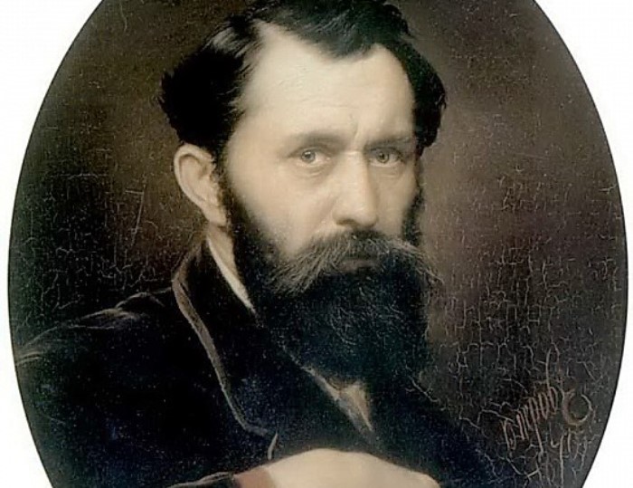 В. Перов. Автопортрет, 1870. Фрагмент | Фото: gallerix.ru