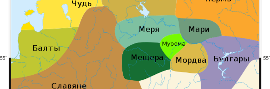 Финно угорские племена карта