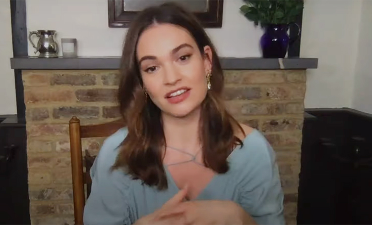 Лили Джеймс впервые дала интервью после публикации скандальных фото с Домиником Уэстом