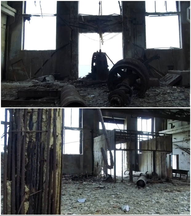 Такую разруху оставили после себя не боевые действия, а невостребованность, халатность и время (цех №8, Каспийск).  Такую разруху оставили после себя не боевые действия, а невостребованность, халатность и время (цех №8, Каспийск).