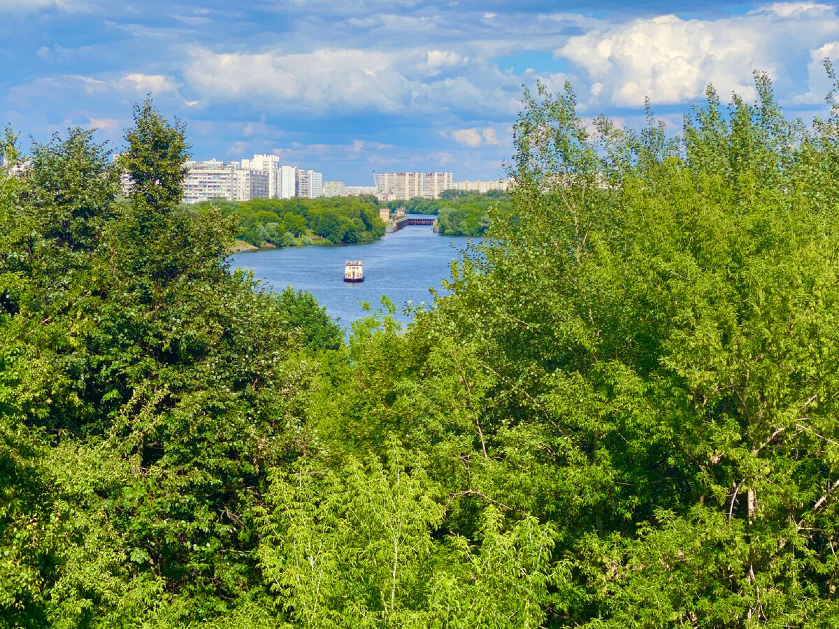 Вид на Москву-реку из усадьбы Коломенское