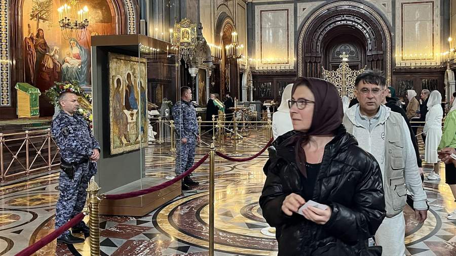Изображение христа в храме христа спасителя