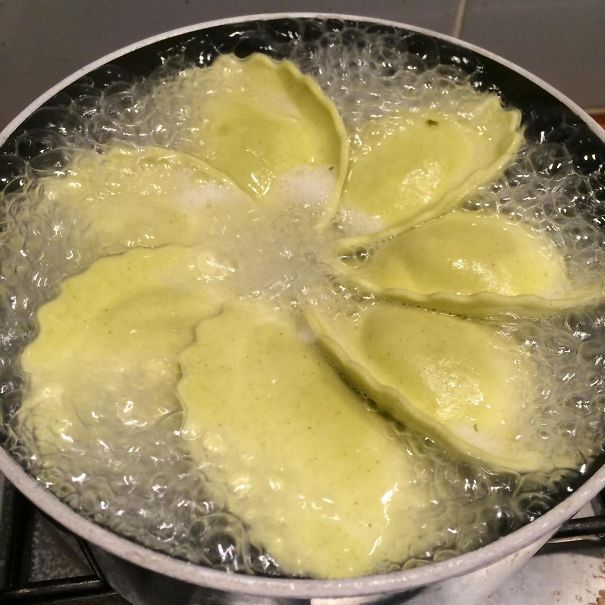 My Pasta Synchronised Perfectly In The Pan Whilst Cooking